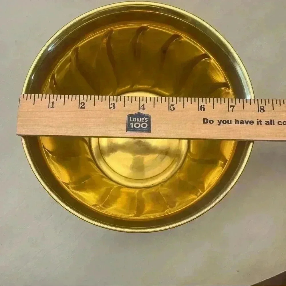 *not for sale*Vintage Brass Regency Swirl Planter - Picture 3 of 6